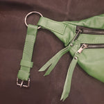 The Everywhere Bag — Kelly Green Leather with Gunmetal Hardware