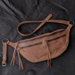 The Everywhere Bag - Speckled Tan Leather with Gunmetal Hardware