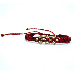 The Chaar Bracelet with Short Barrel Bead
