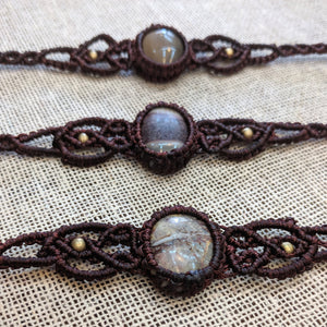 The Chalo Headdress/Choker - Red Blackened